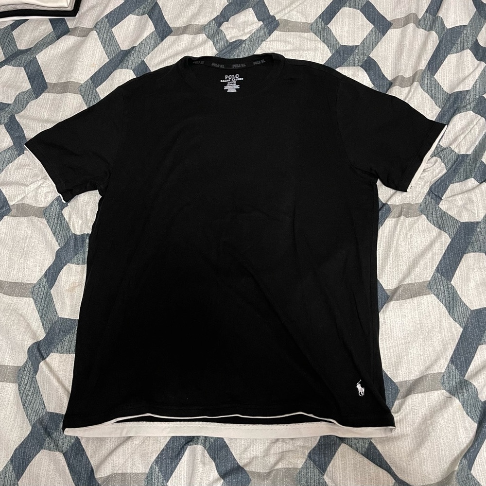 Polo Ralph Lauren, size M, Color: navy blue & white.